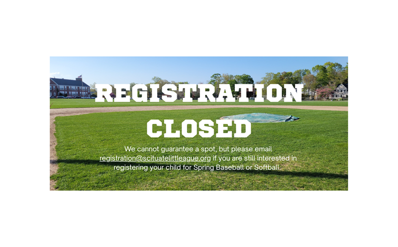 Spring Registration Is Closed
